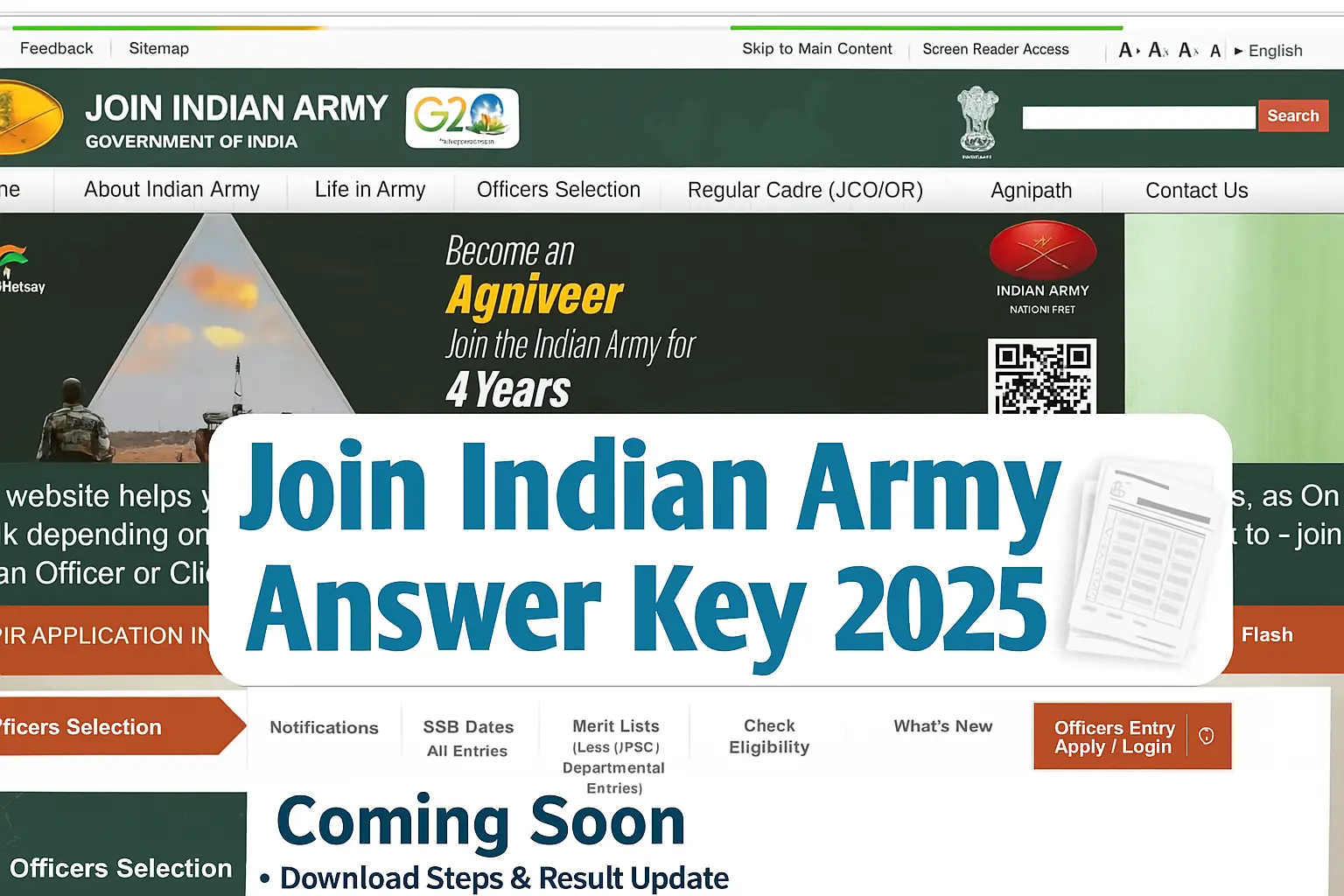 Indian Army Agniveer 2025 Answer Key